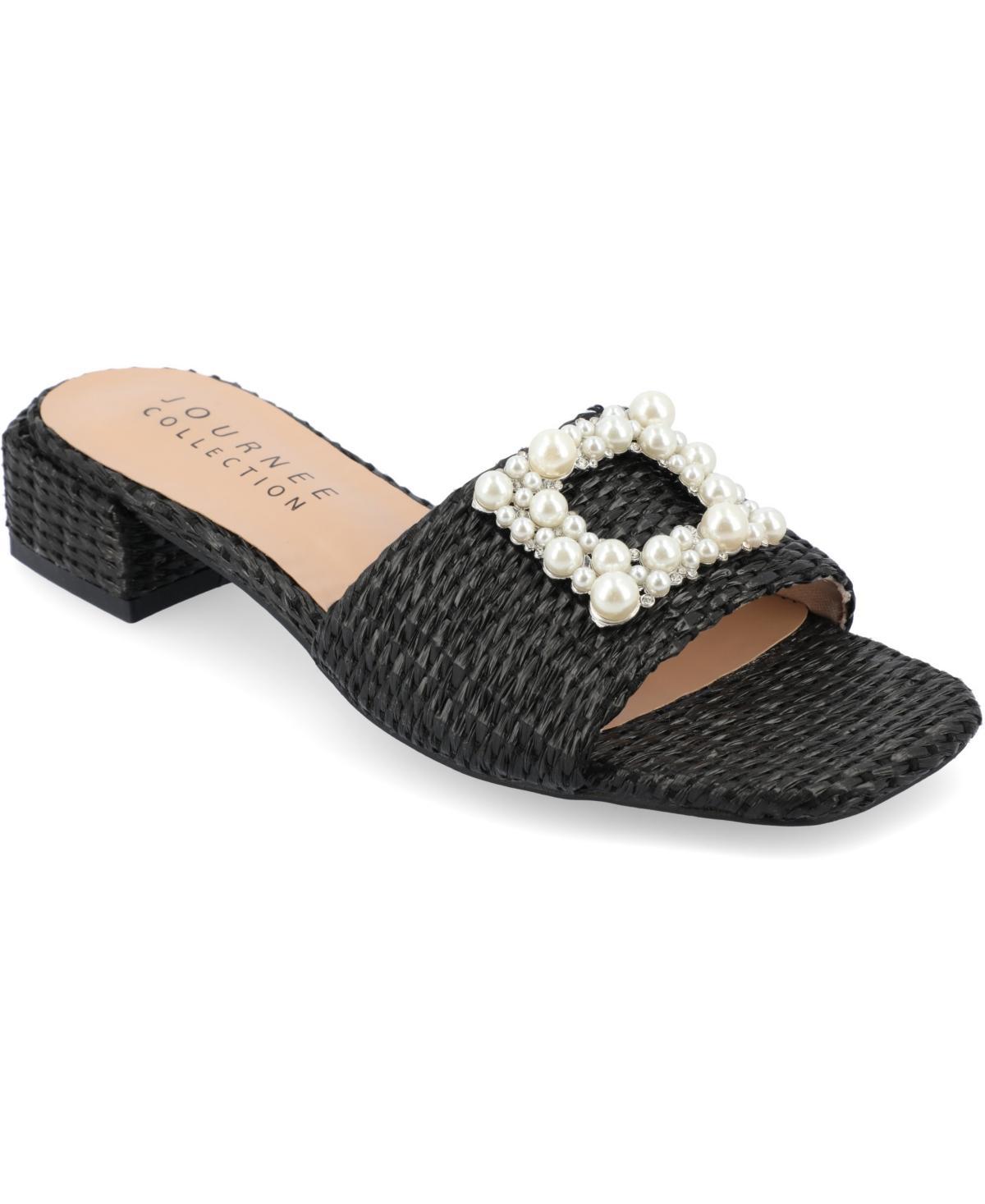 Journee Justina Womens Tru Comfort Foam Buckle Sandals Product Image