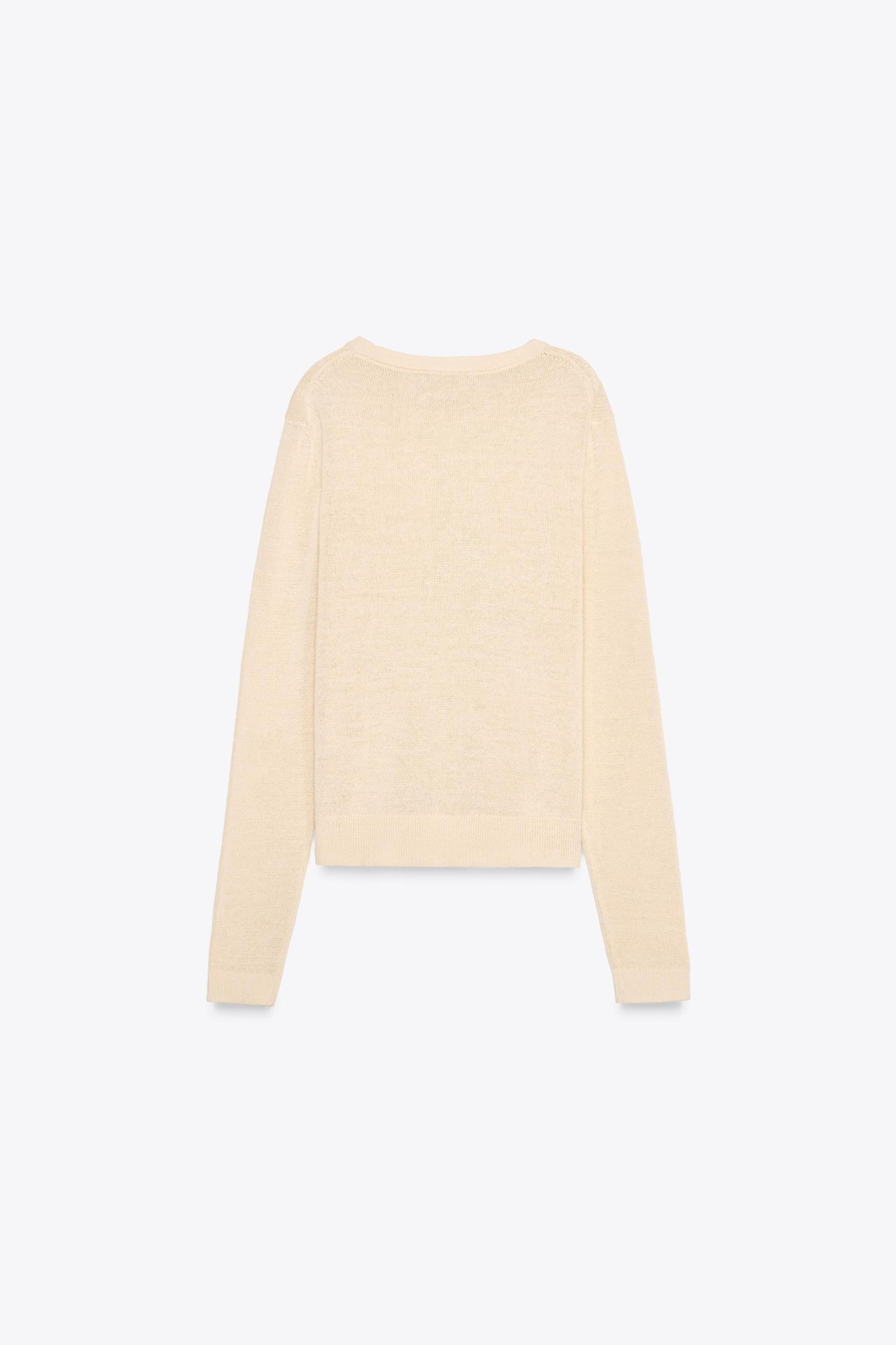 LINEN KNIT RUSTIC SWEATER Product Image