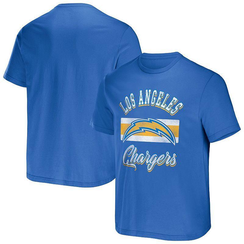 Mens NFL x Darius Rucker Collection by Fanatics Powder Blue Los Angeles Chargers Stripe T-Shirt Product Image