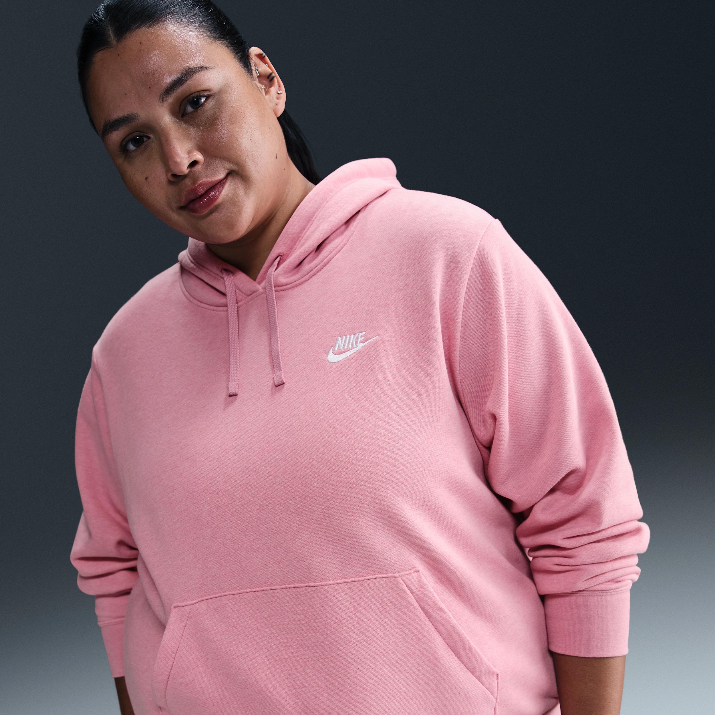 Nike Sportswear Club Fleece Women's Pullover Hoodie (Plus Size) Product Image