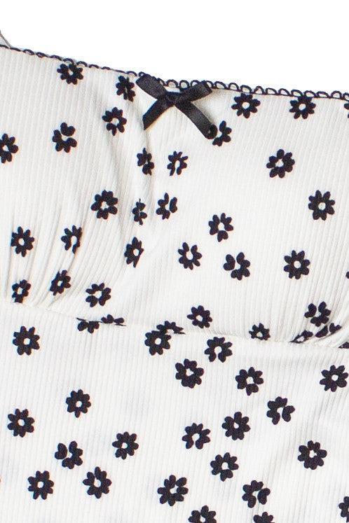 Floral Print Drop Waist Dress Product Image