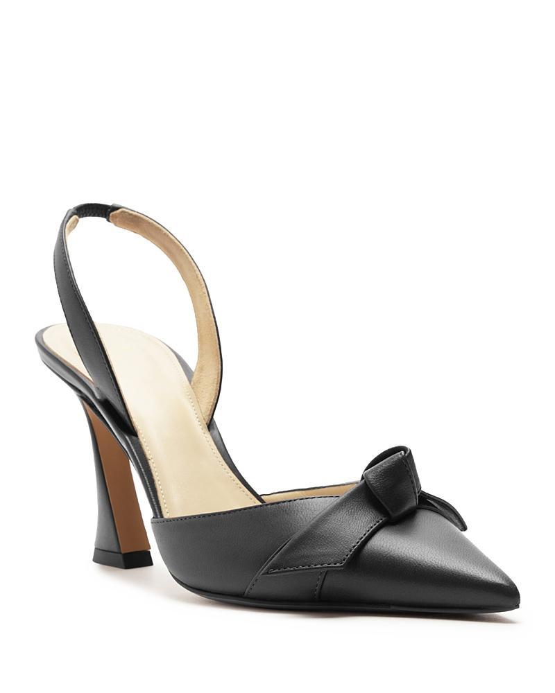 Womens Clarita Bell 85MM Leather Slingback Pumps Product Image