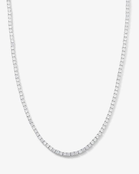 Heiress Tennis Necklace - Silver|White Diamondettes Product Image