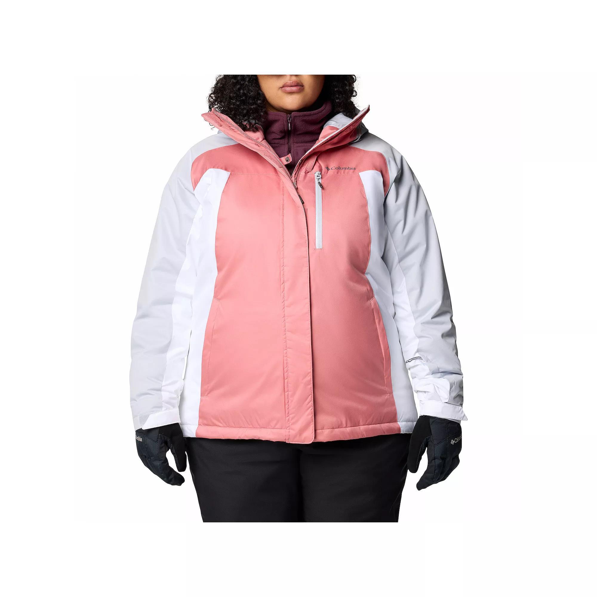 Plus Size Columbia Snowy Summit Insulated Jacket, Women's, Size: 1XL, Pink Agave Product Image