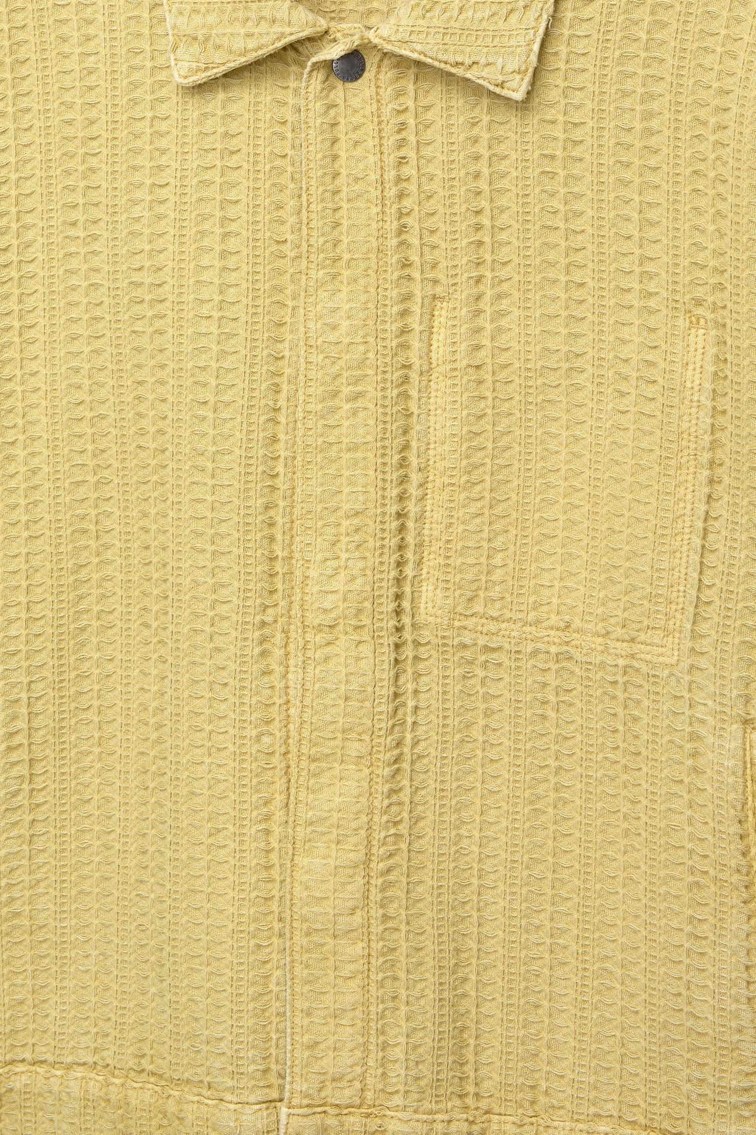 Textured trucker jacket Product Image