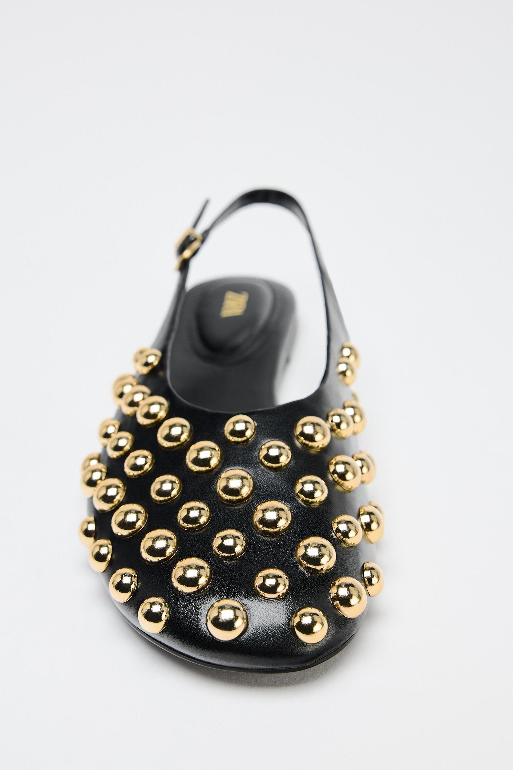 FLAT STUDDED SLINGBACK MULES Product Image