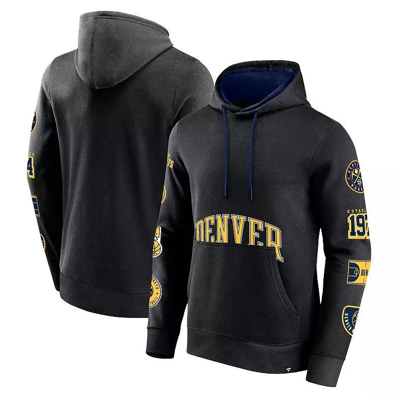 Mens Fanatics Branded Black Denver Nuggets Home Court Pullover Hoodie Product Image