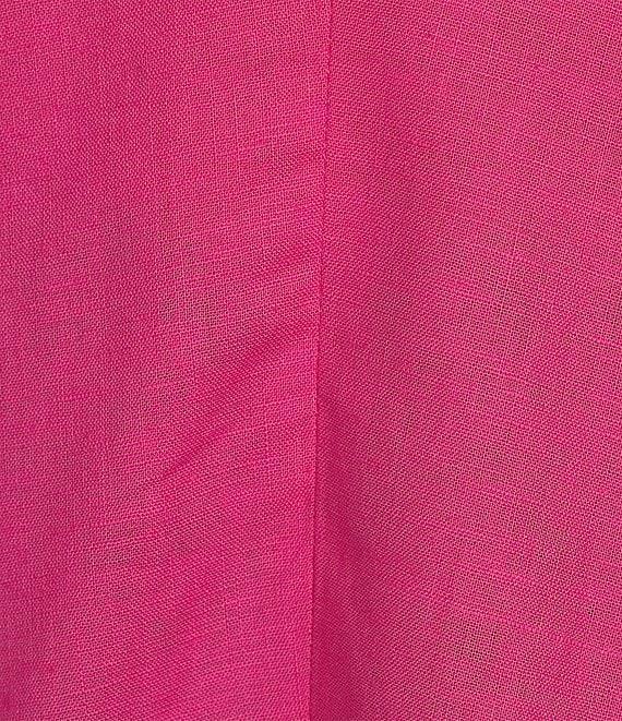 Gibson & Latimer Woven Crew Neck Sleeveless Deep Backline Twist Caftan Dress Product Image