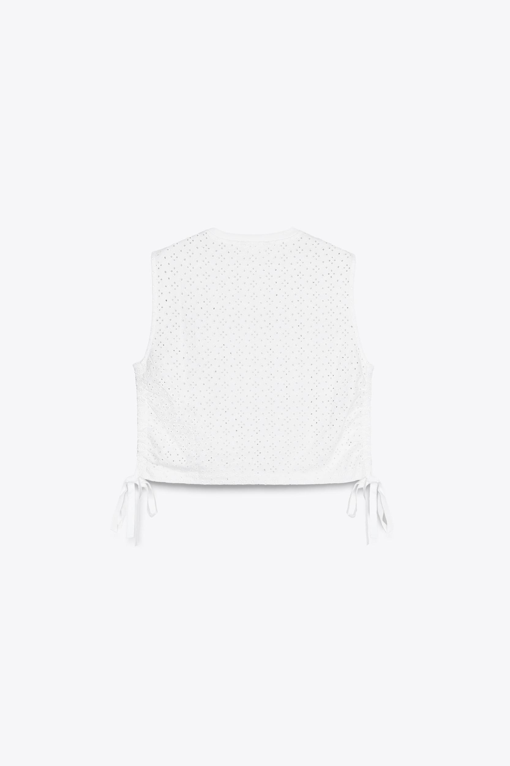 OPENWORK EMBROIDERED TOP Product Image