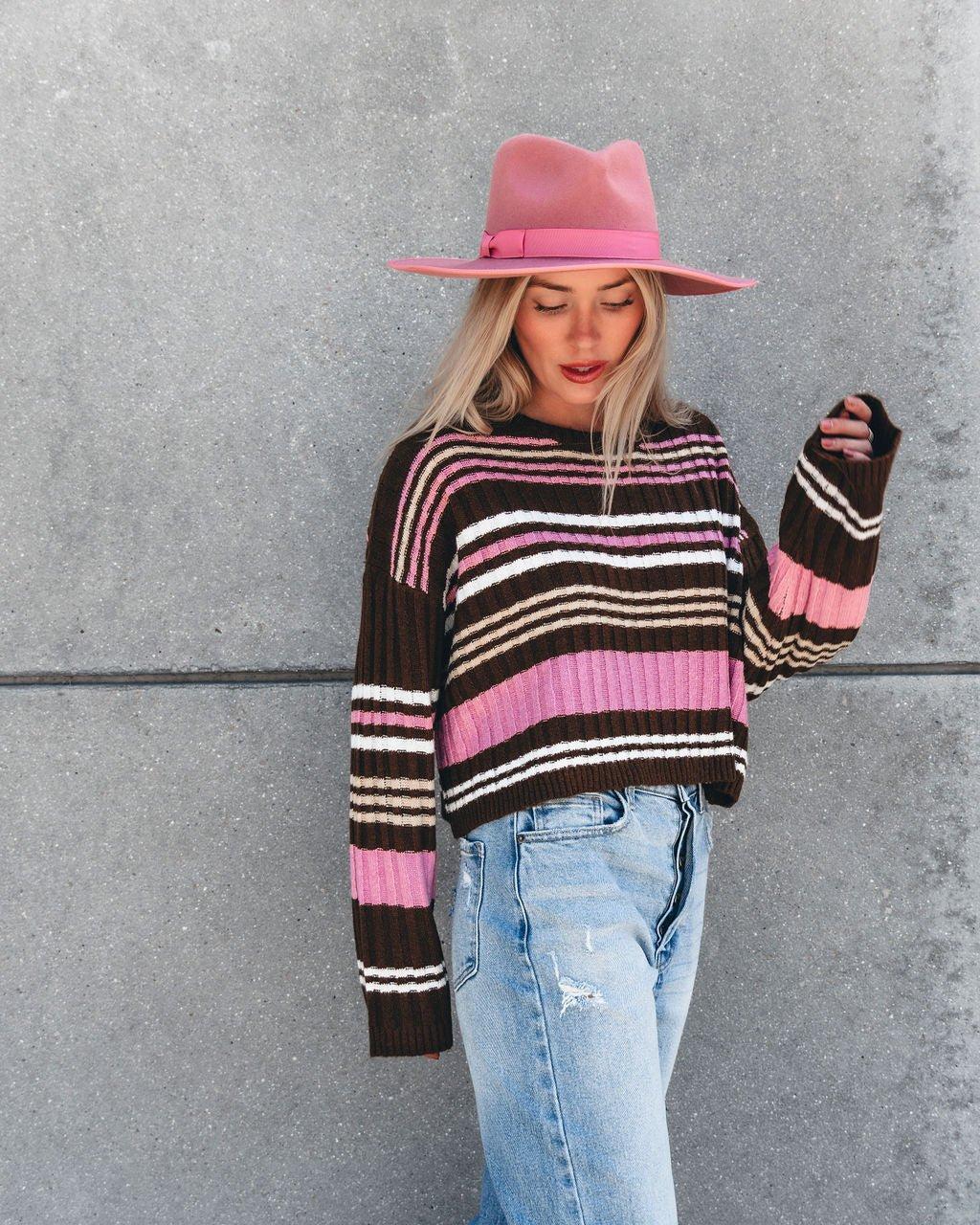 Daniella Multi Striped Sweater - FINAL SALE Product Image