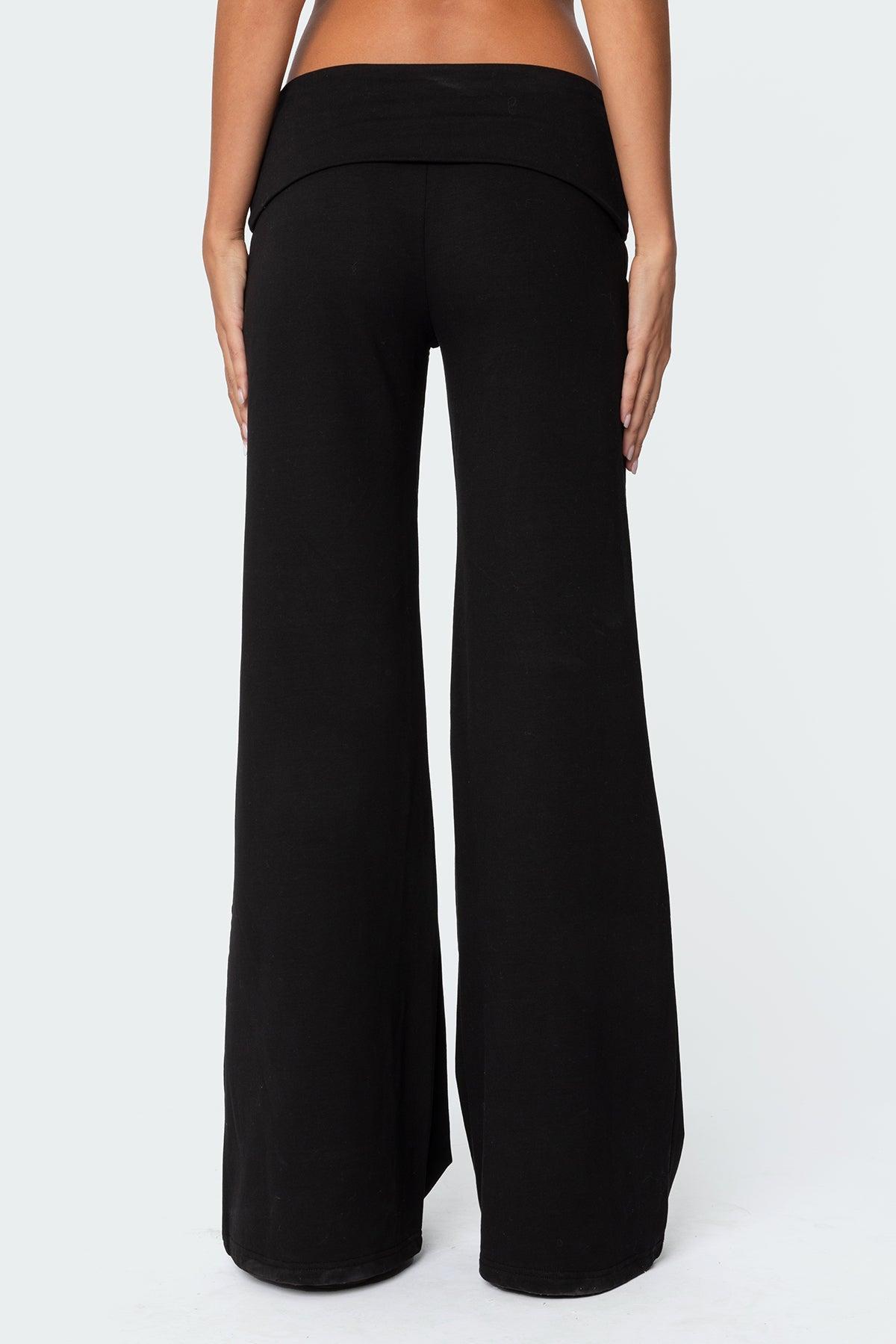 Wide Leg Foldover Pants Product Image