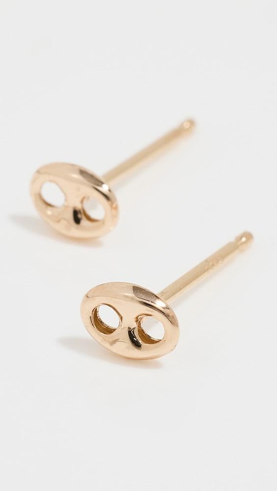 Zoe Chicco 14k Gold Small Mariner Link Stud Earrings | Shopbop Product Image