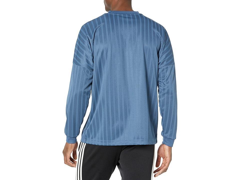 adidas Originals Rekive Graphic Long Sleeve Jersey (Wonder Steel) Men's Clothing Product Image