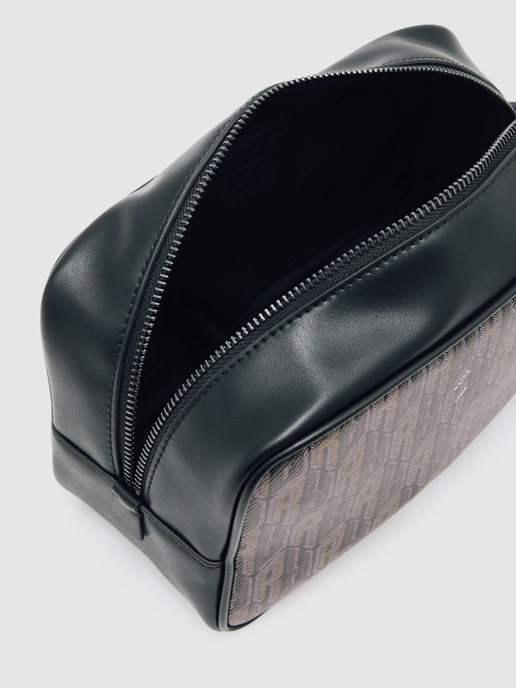 Coated Canvas Monogram Wash Bag in Grey Multi Product Image