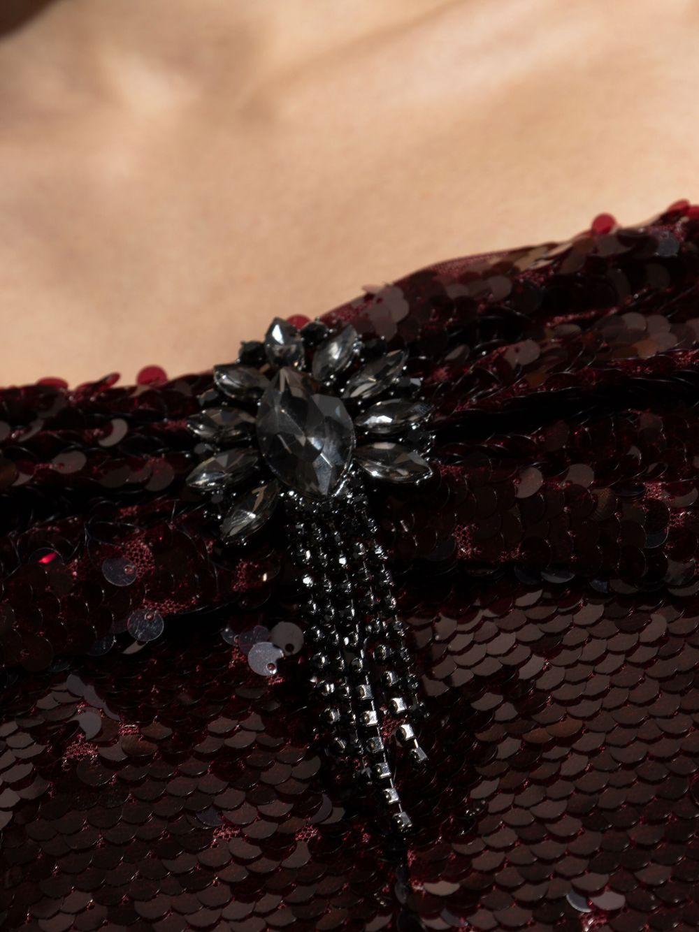 sequinned off-shoulder dress  Product Image