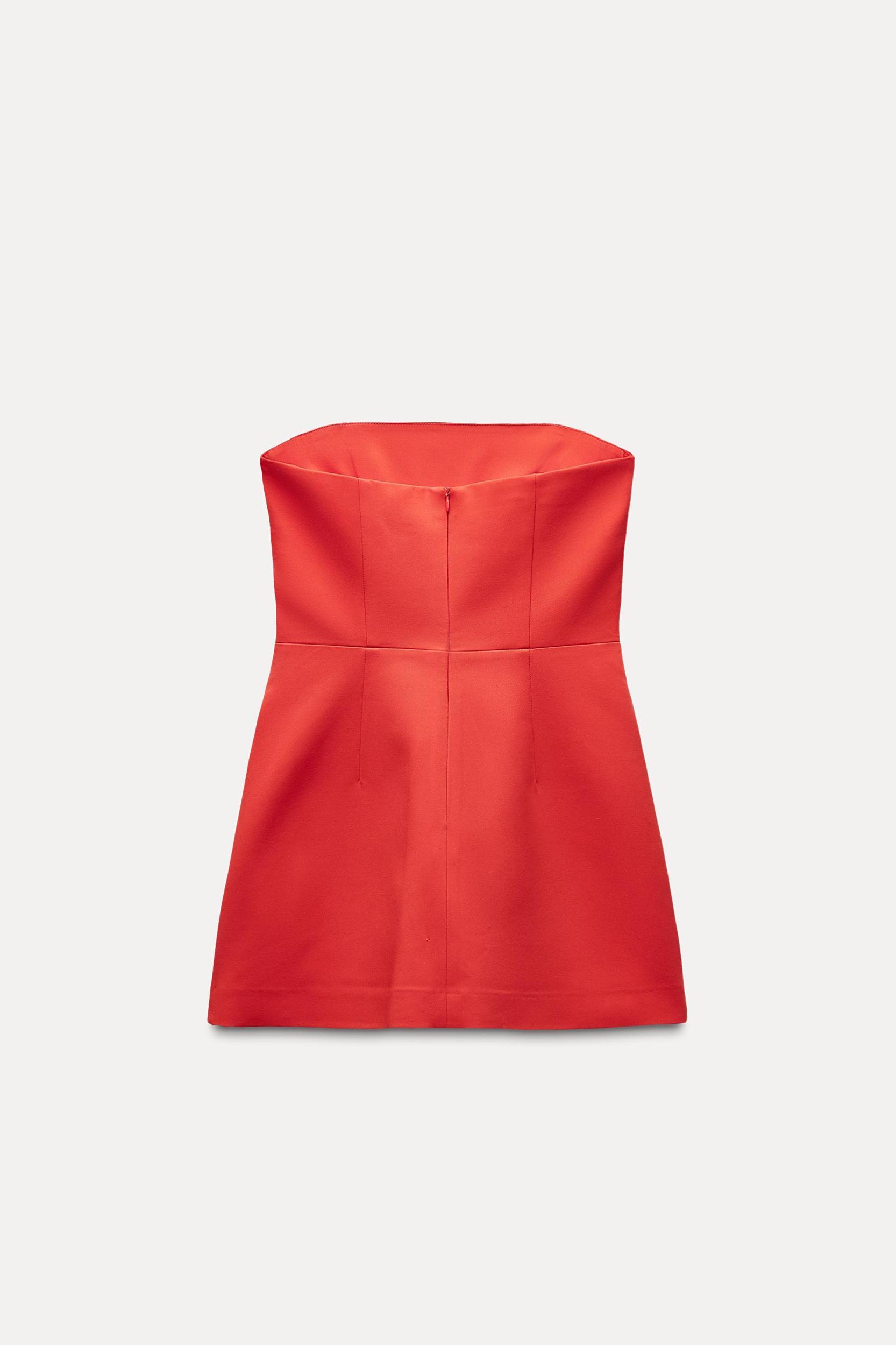 STRAPLESS LAPEL DRESS Product Image