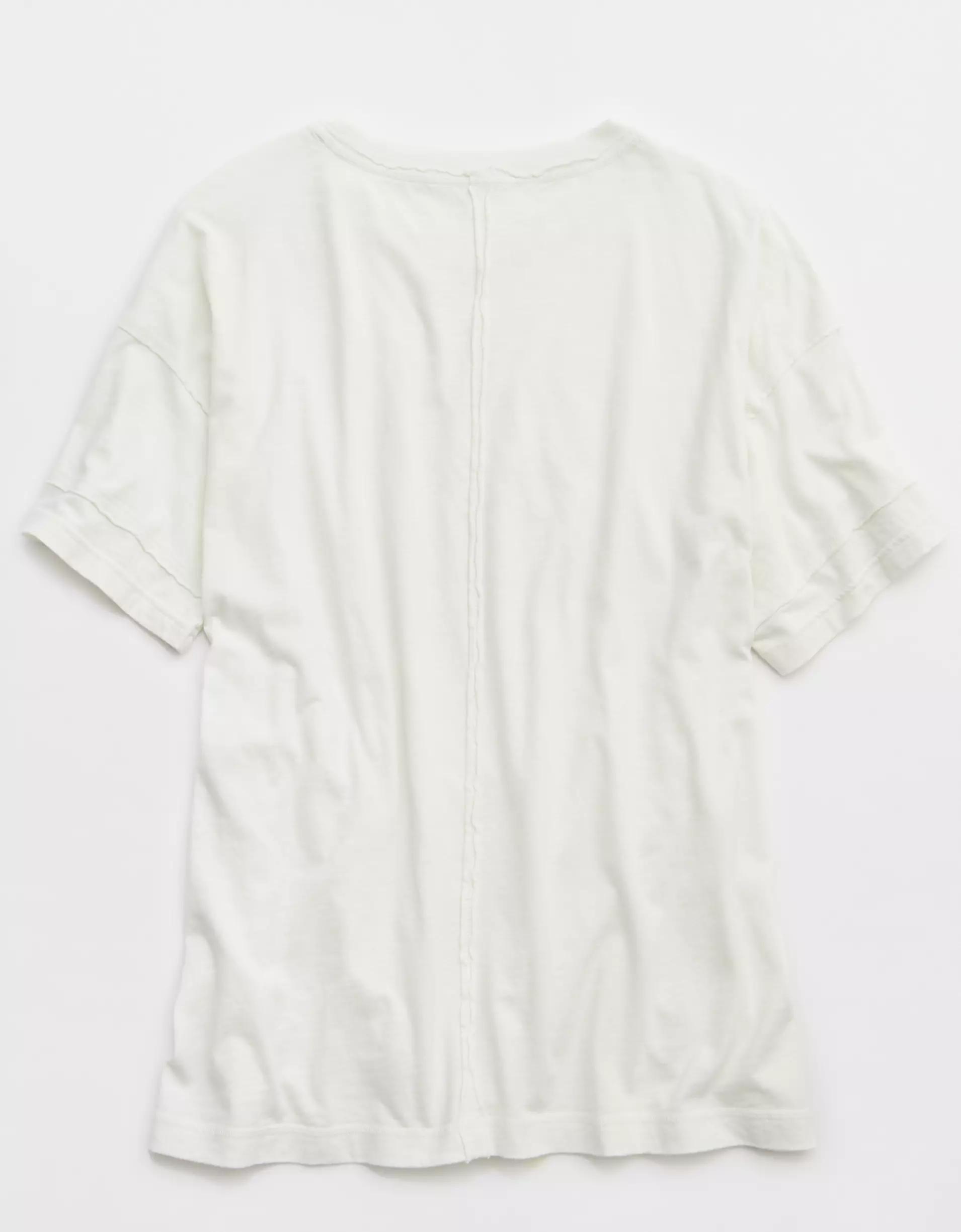 Aerie Crew Oversized Boyfriend T-Shirt Product Image