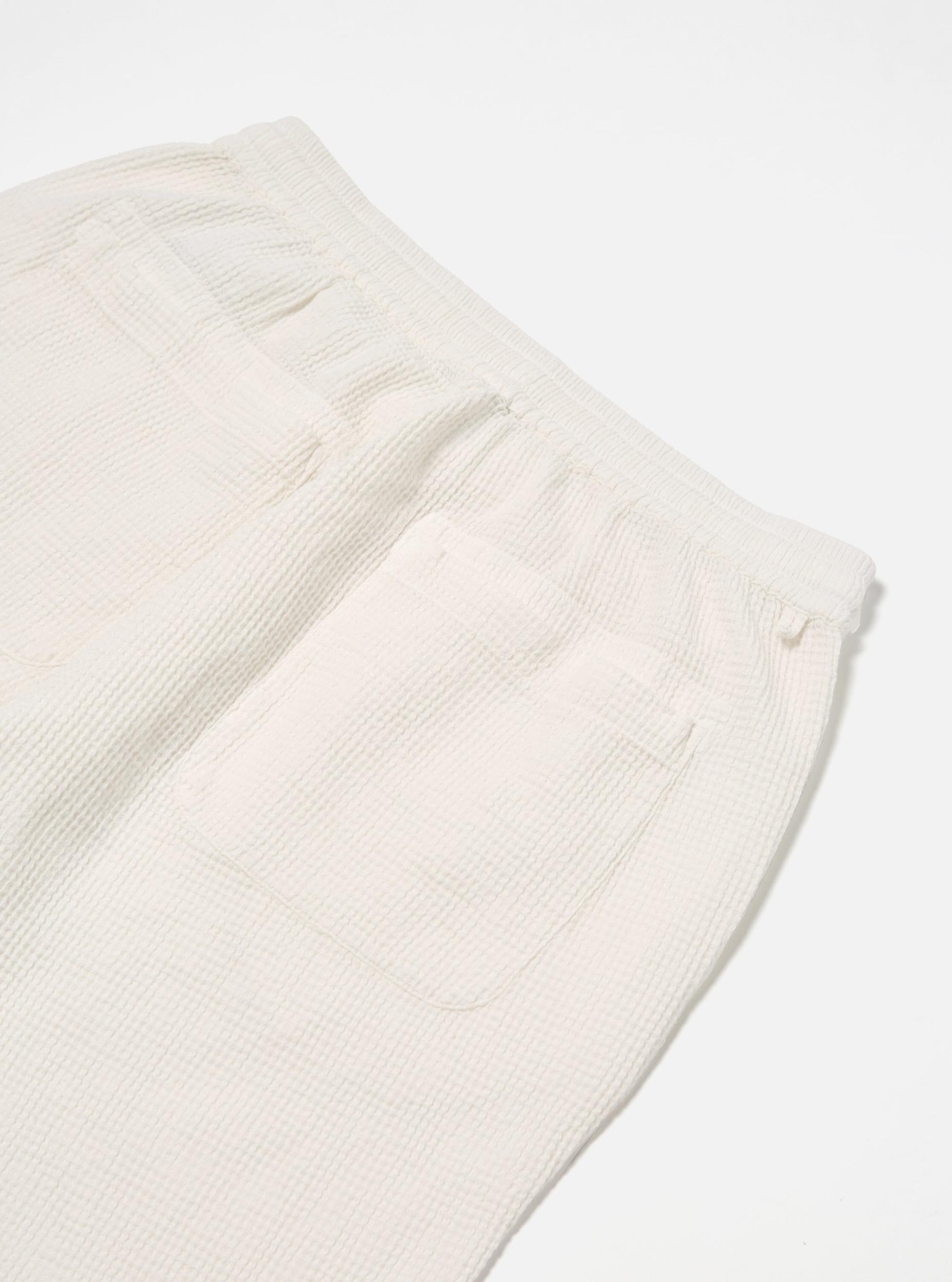 Universal Works Simple Short in Ecru Japanese Waffle Product Image