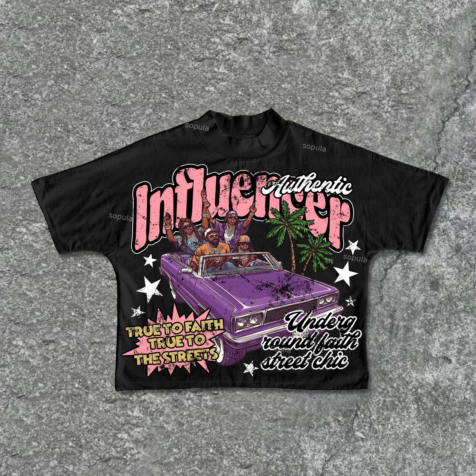 Sopula Urban Street Cartoon Characters Retro Graphics Cropped T-Shirt Product Image