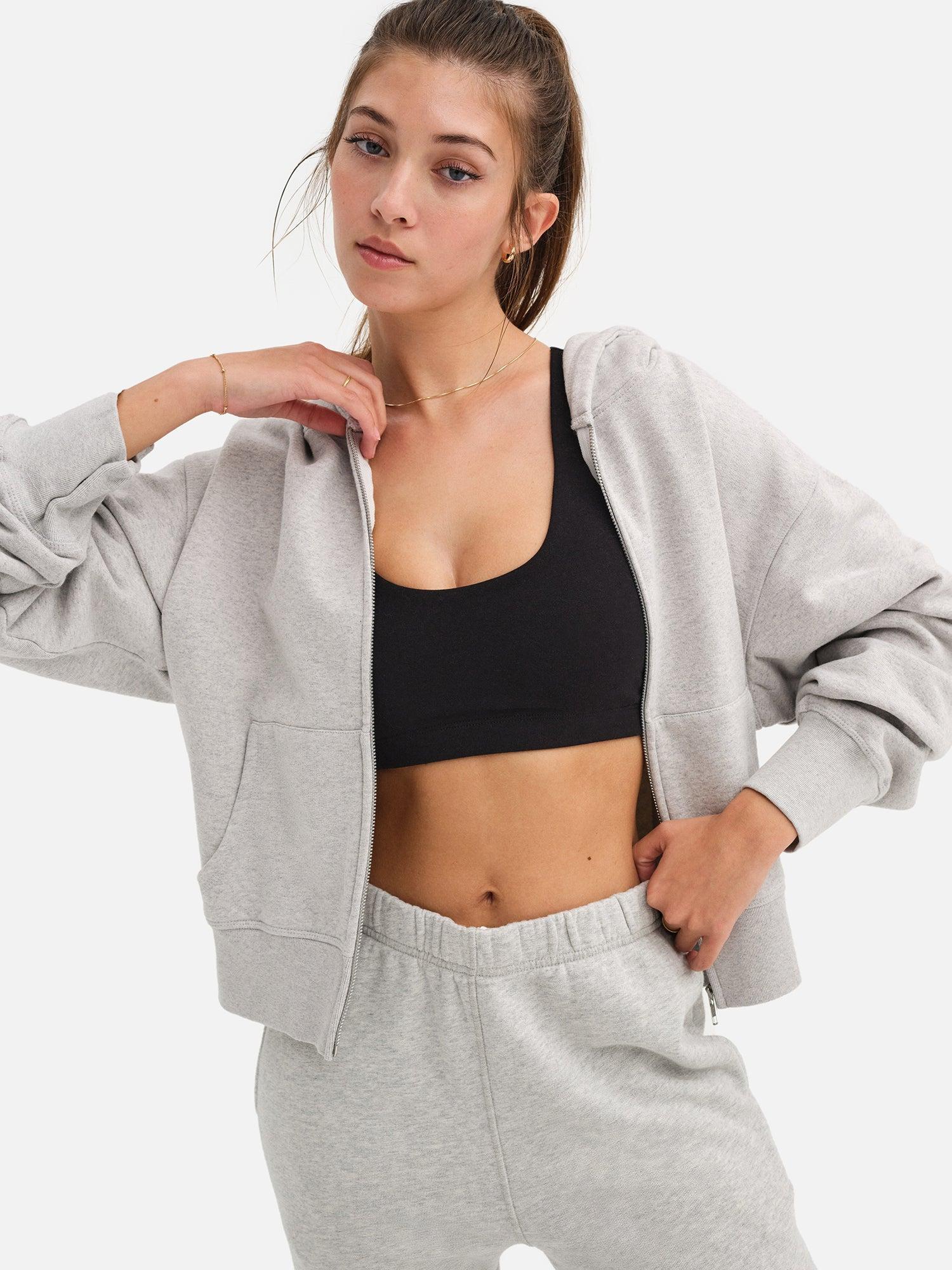 Organic Fleece Zip Hoodie Female Product Image