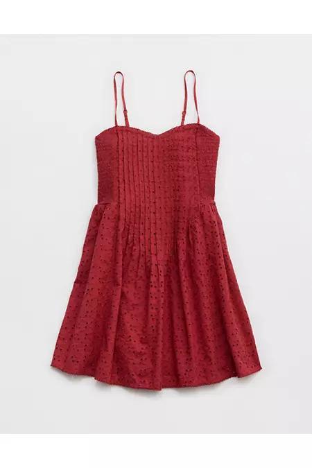 Aerie Eyelet Mini Dress Women's Product Image