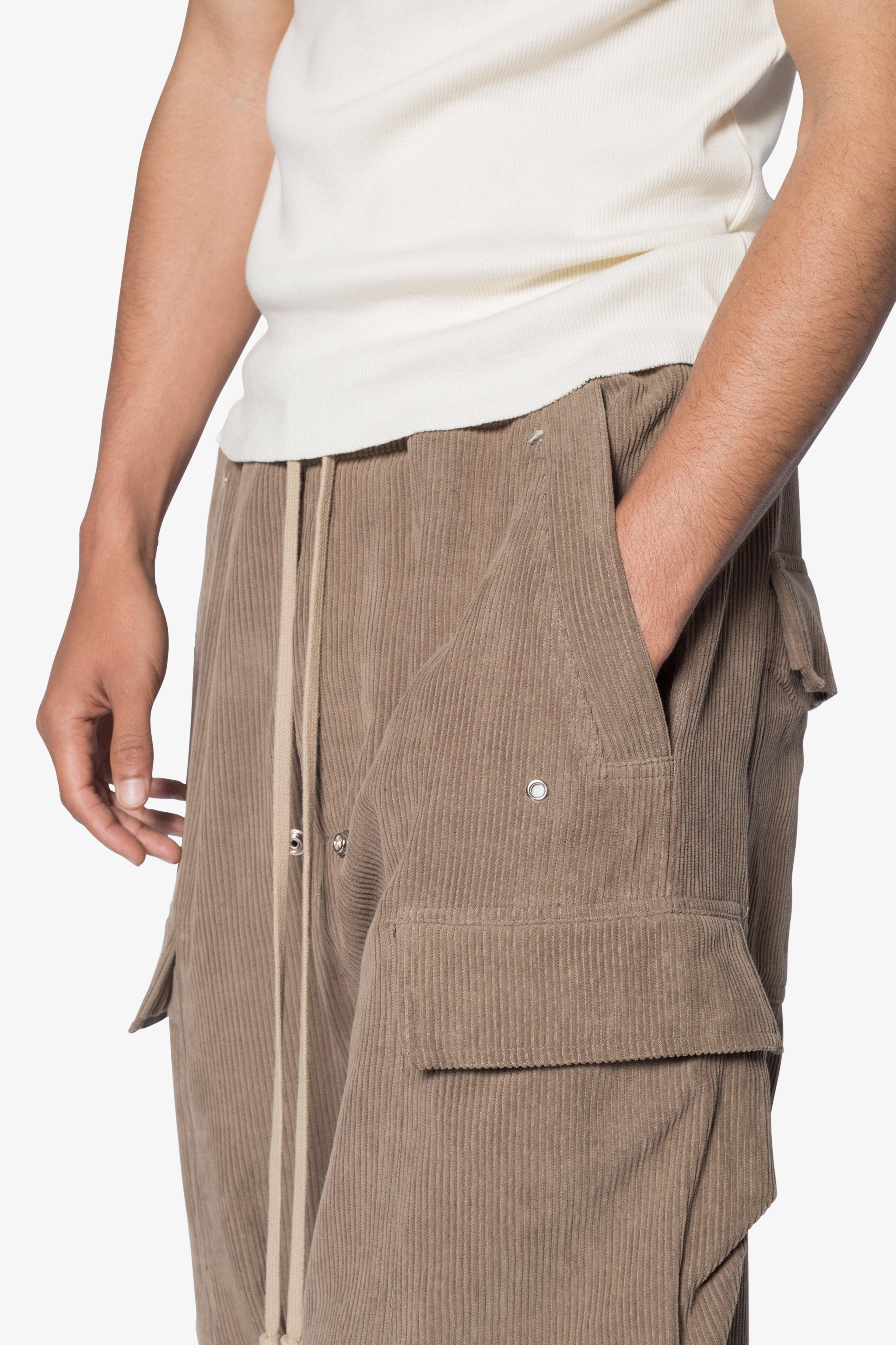 Corduroy Rave Double Cargo Pants - Olive Product Image