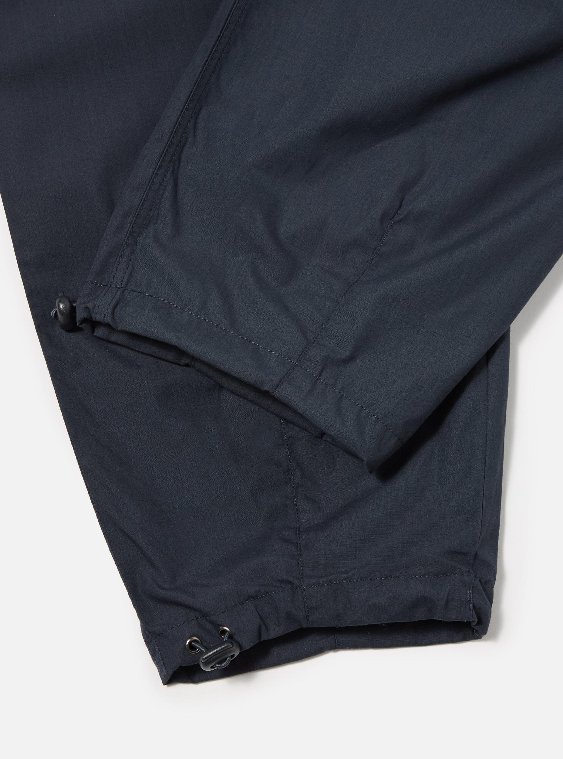 Universal Works Loose Pilot Trouser in Navy Recycled Polytech Product Image
