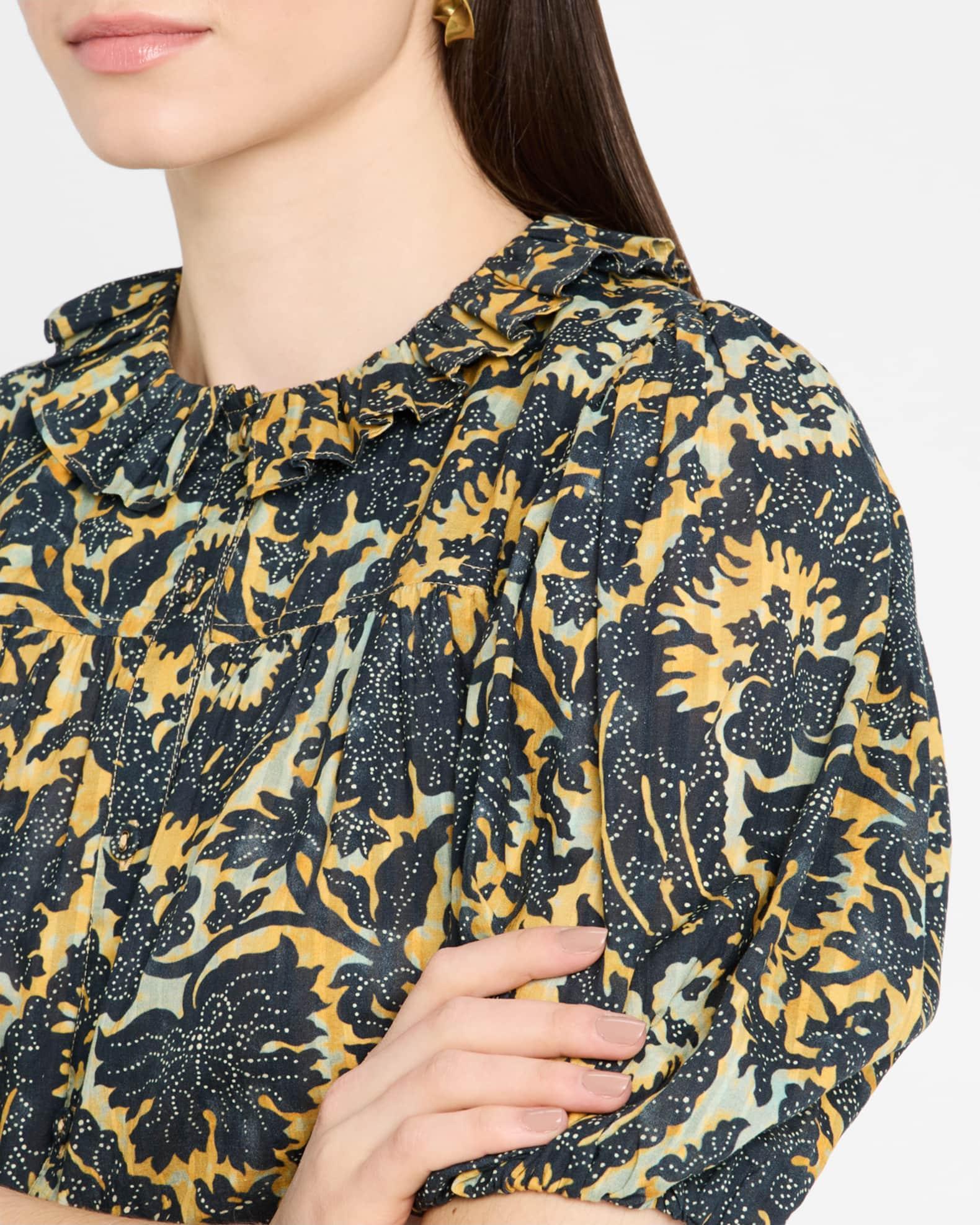 Amari Ruffle Short-Sleeve Blouse Product Image