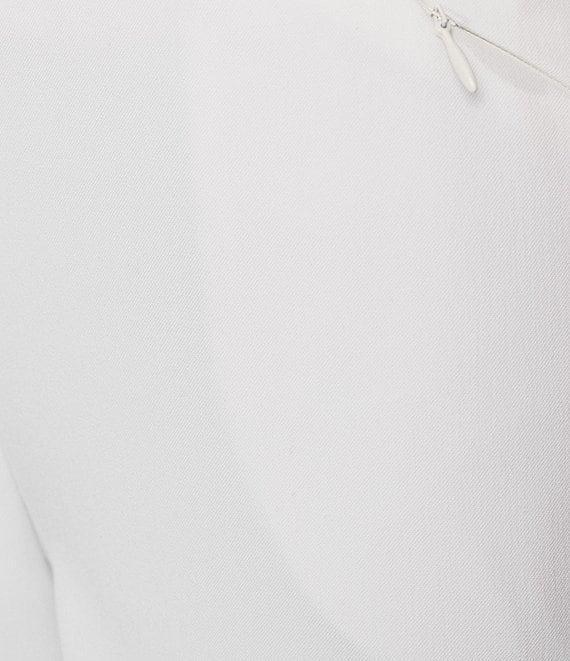 Investments Petite Size the PARK AVE fit Stretch Front Pocketed Tummy Control Straight Leg Pants Product Image