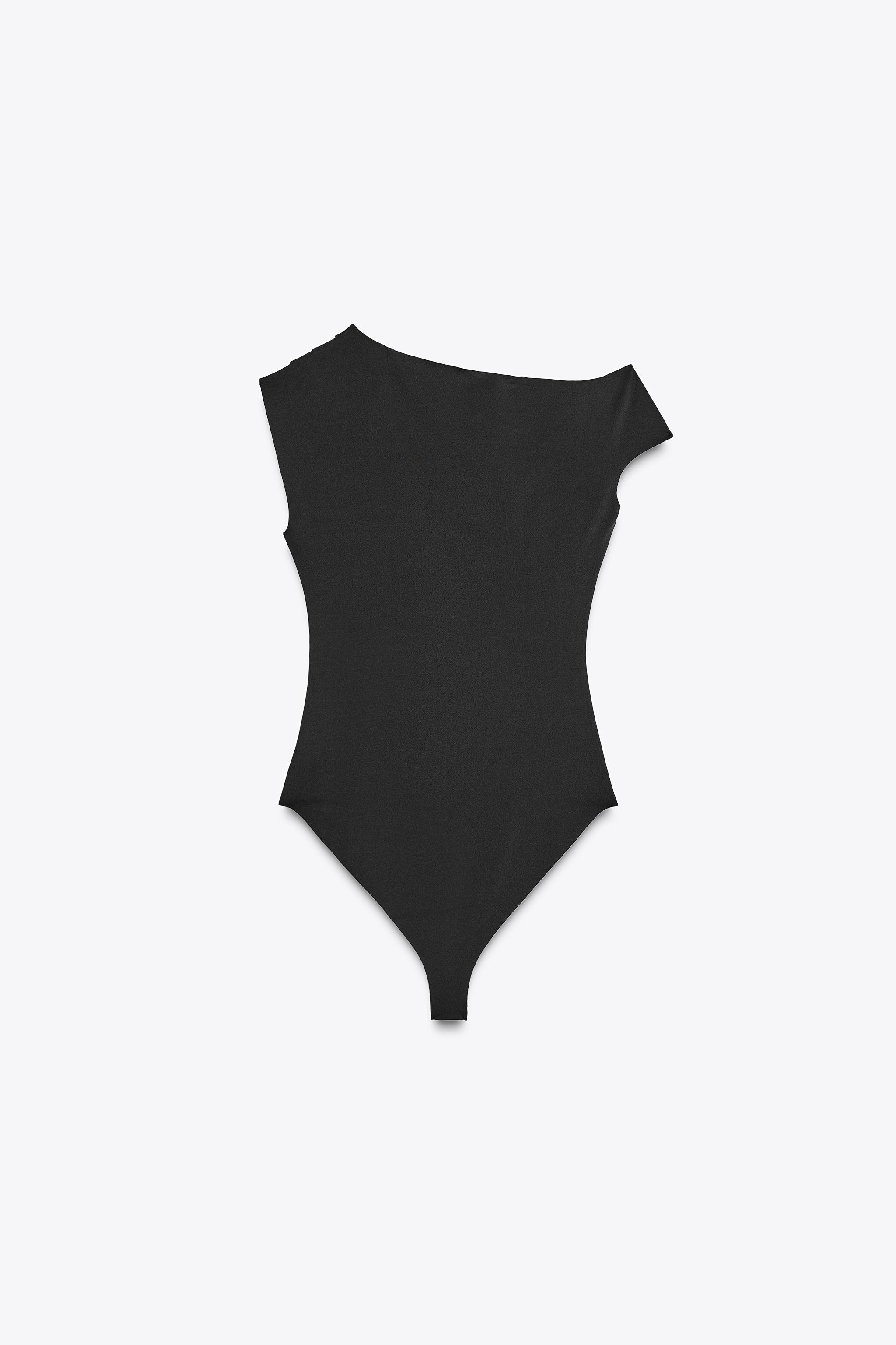 DRAPED FITTED BODYSUIT Product Image