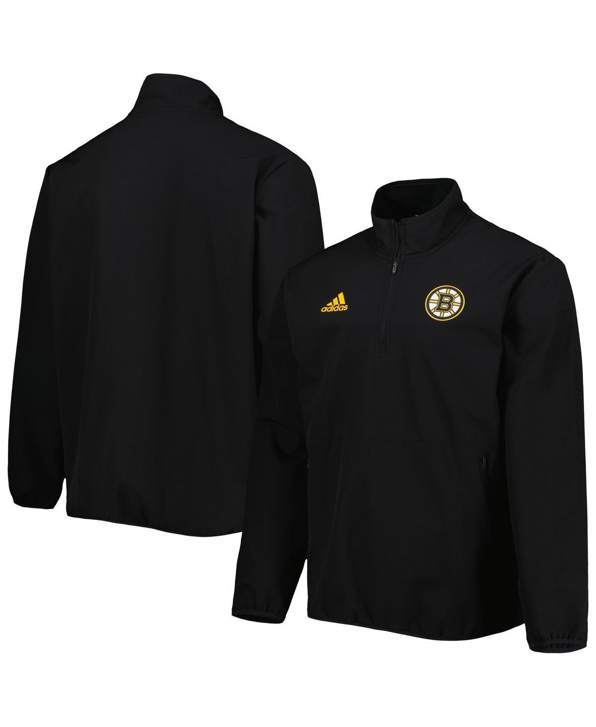 Mens adidas Boston Bruins Quarter-Zip Jacket Product Image