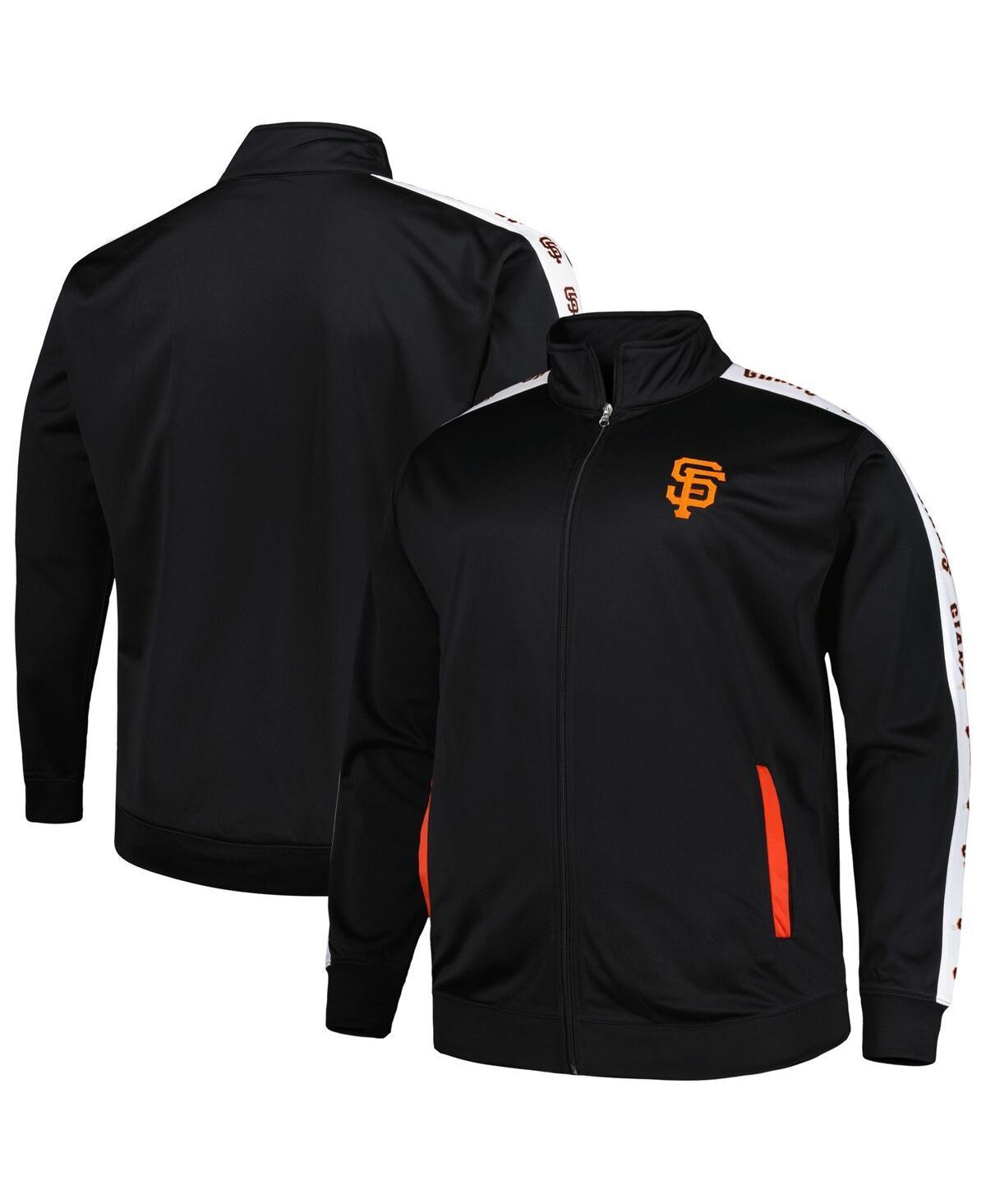 Mens San Francisco Giants Big & Tall Tricot Track Full-Zip Jacket Product Image