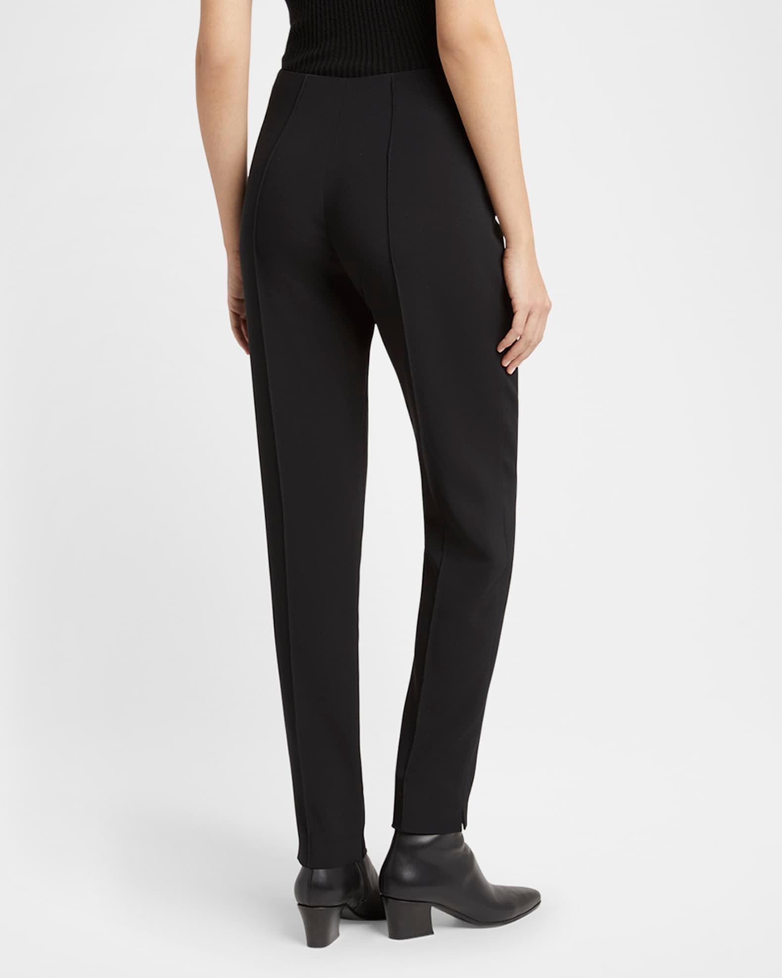 Pintuck Slim-Leg Cady Trousers Product Image