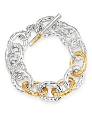 Womens Classico Two-Tone 18K-Yellow-Gold & Sterling Silver Toggle Bracelet Product Image