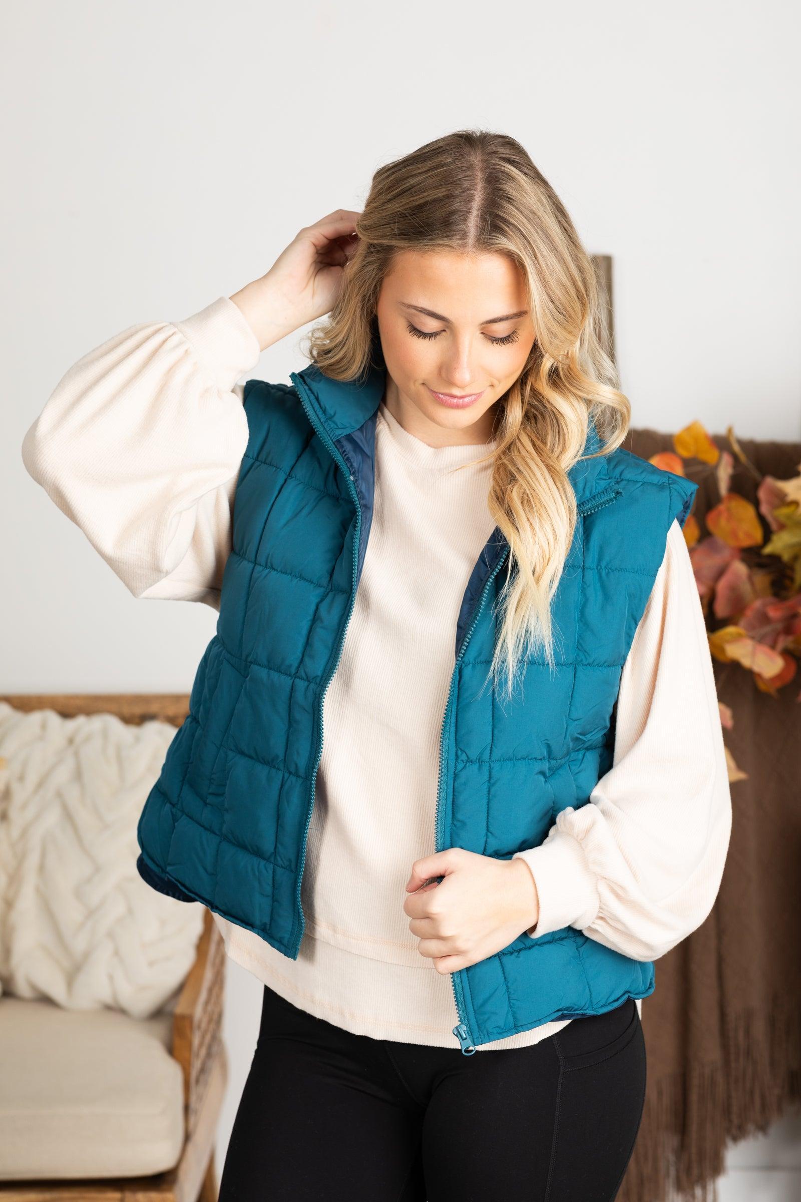 Solid Puffer Padded Vest Product Image