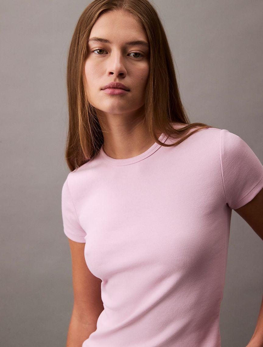 Cotton Contour Rib T-Shirt Product Image