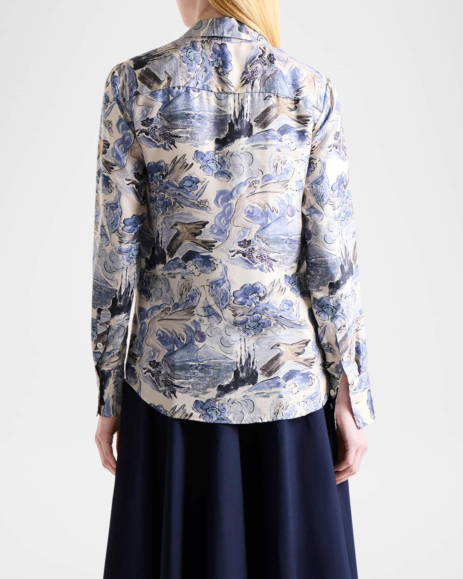 Chika Printed Button Down Top Product Image