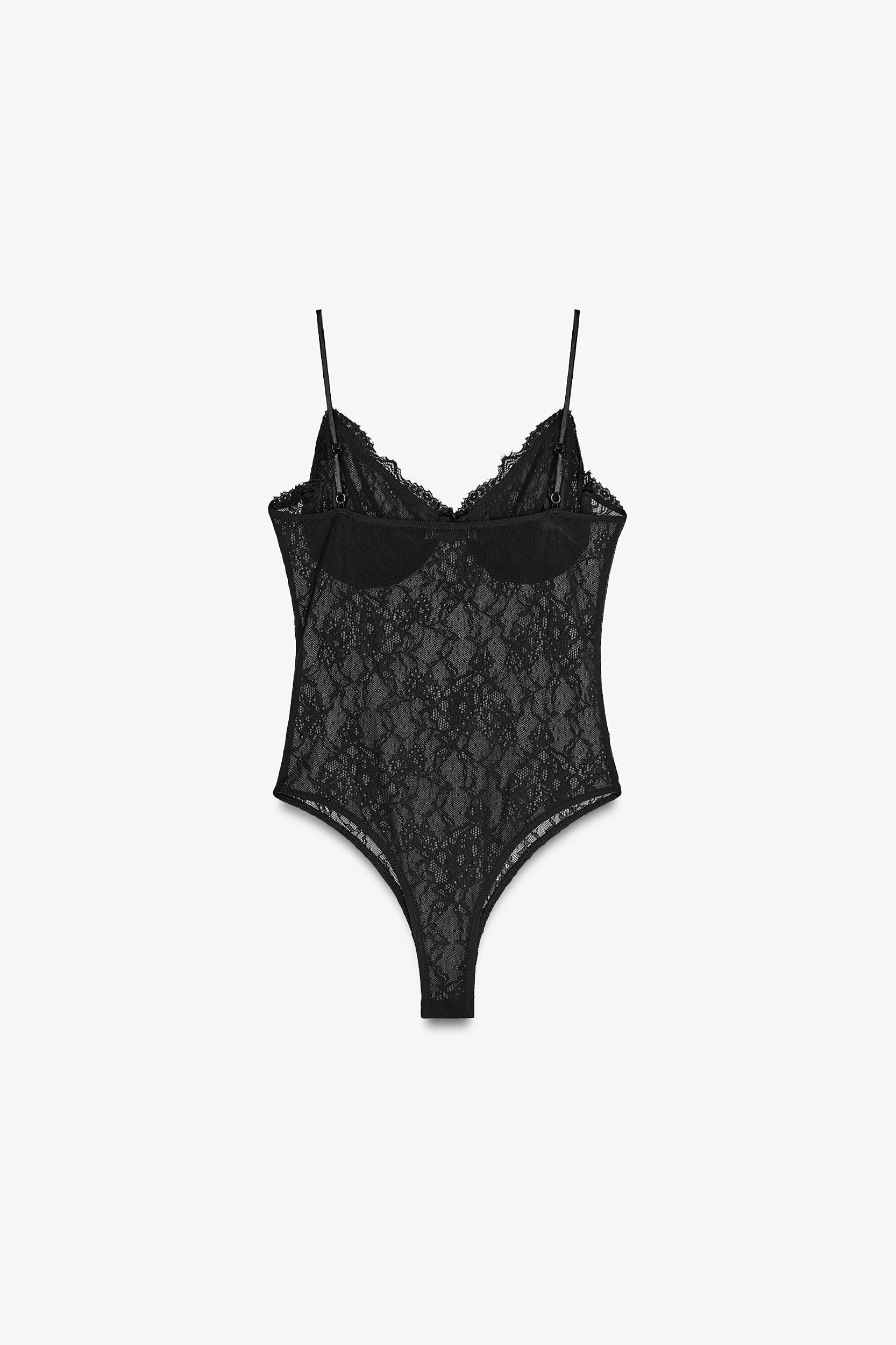 LACE CAMISOLE BODYSUIT Product Image