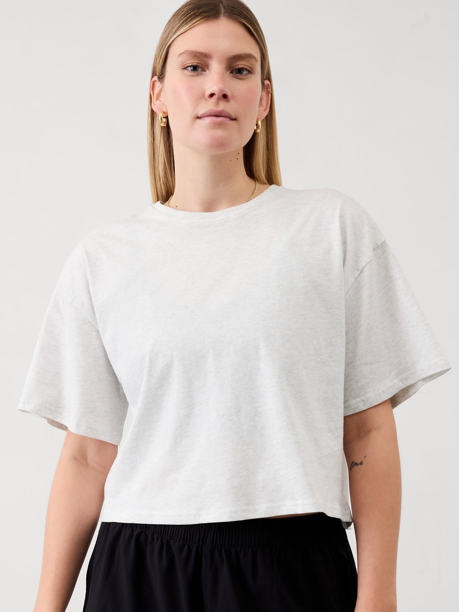True Cotton Crop Tee Product Image
