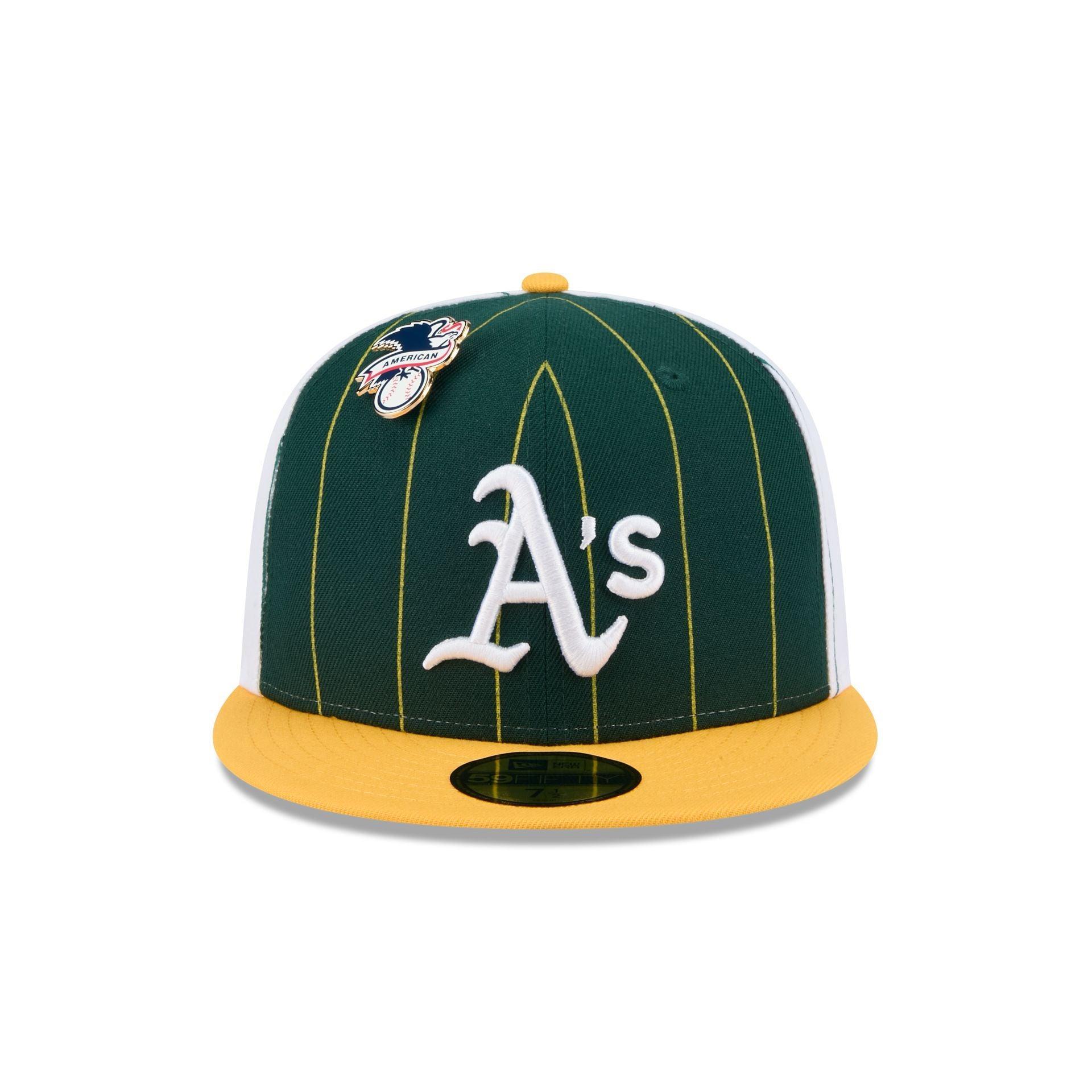 Athletics Pinstripe League Pin 59FIFTY Fitted Hat Male Product Image