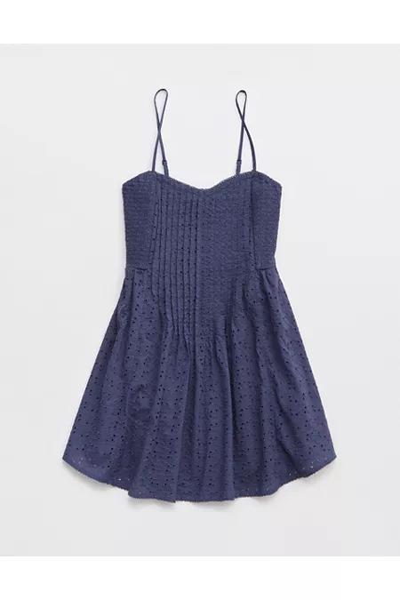 Aerie Eyelet Mini Dress Women's Product Image