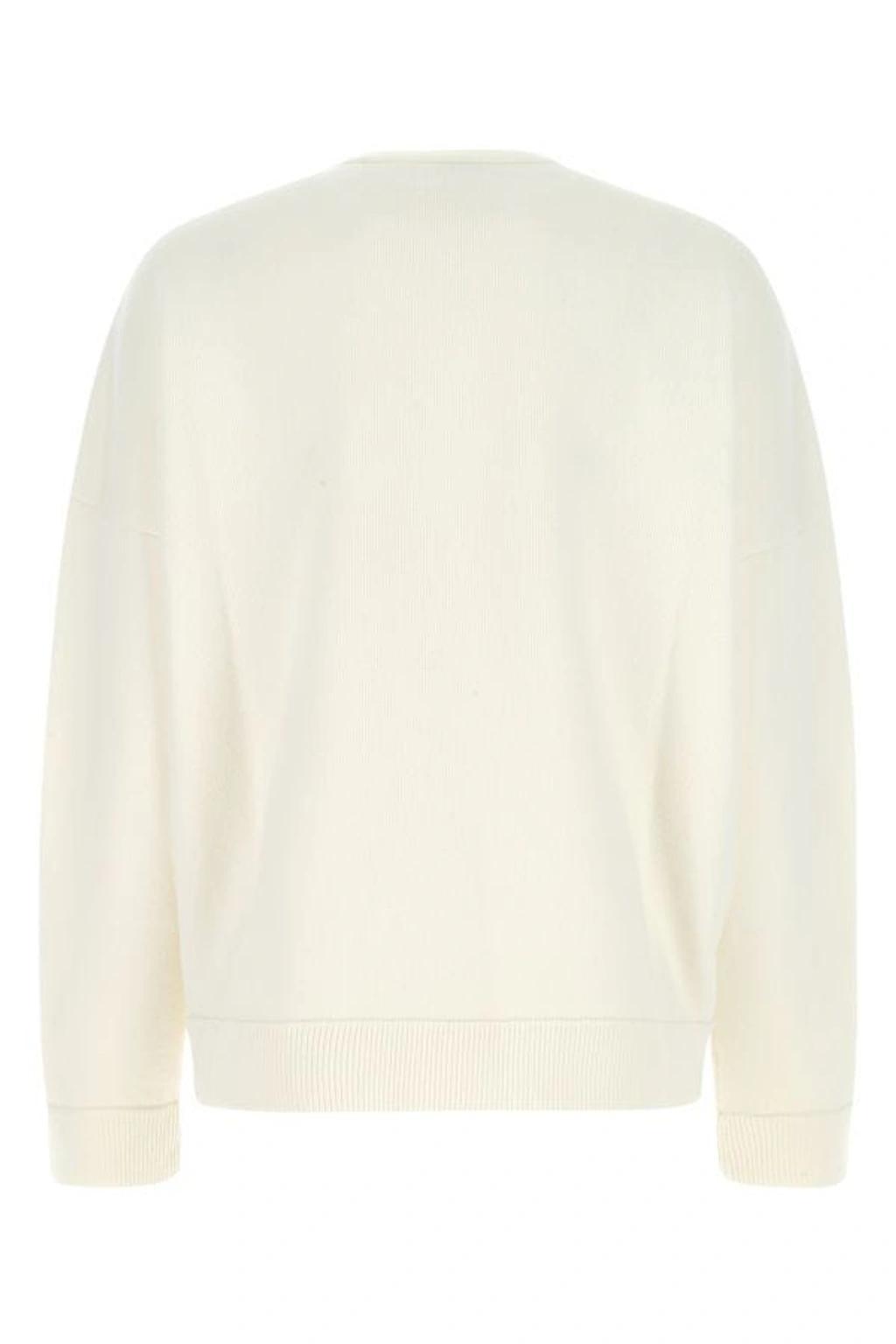 LOEWE Man Sweater Off White Size Xs Cashmere, Polyamide Product Image