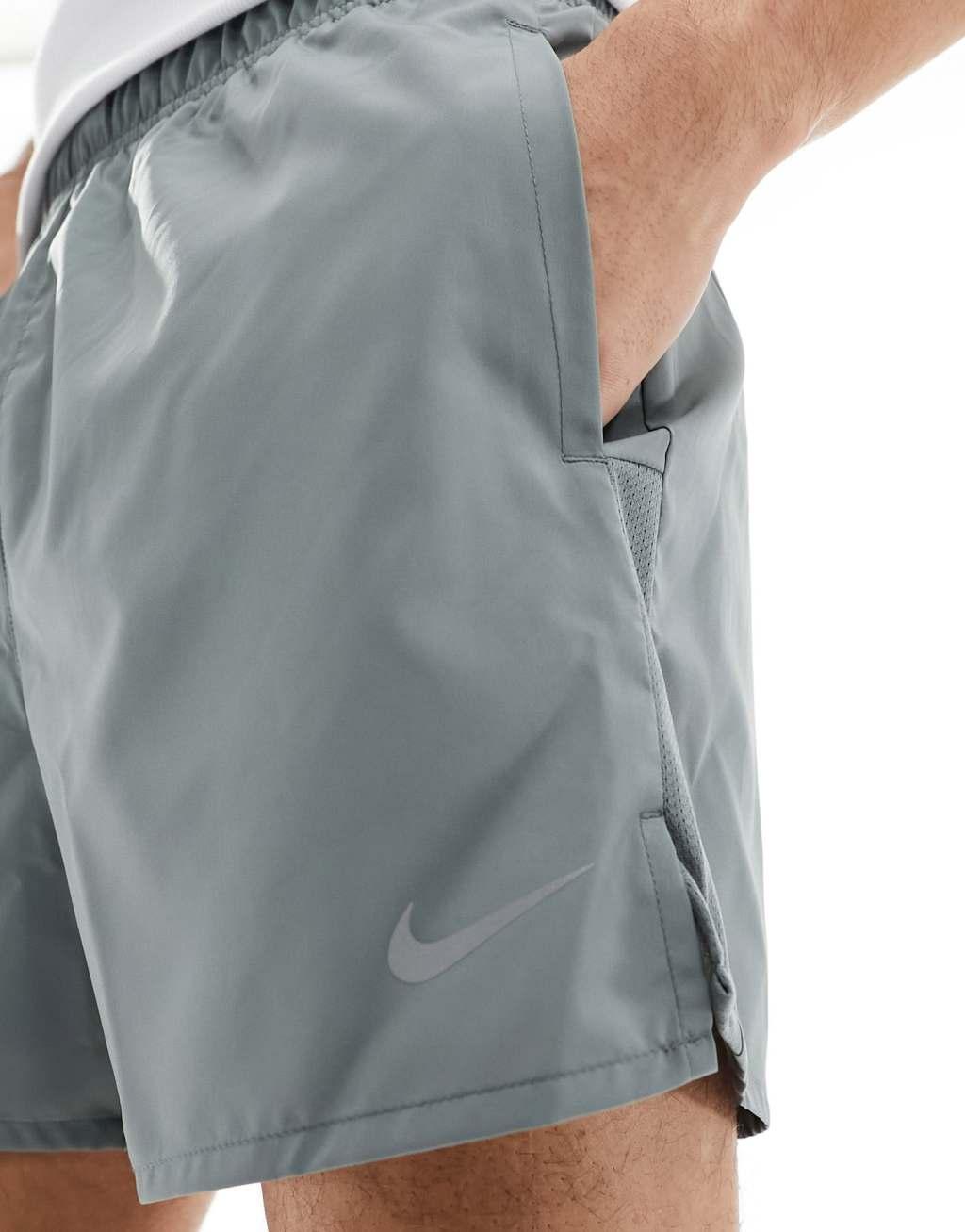 Nike Running Challenger Dri-FIT 5 inch shorts in gray Product Image