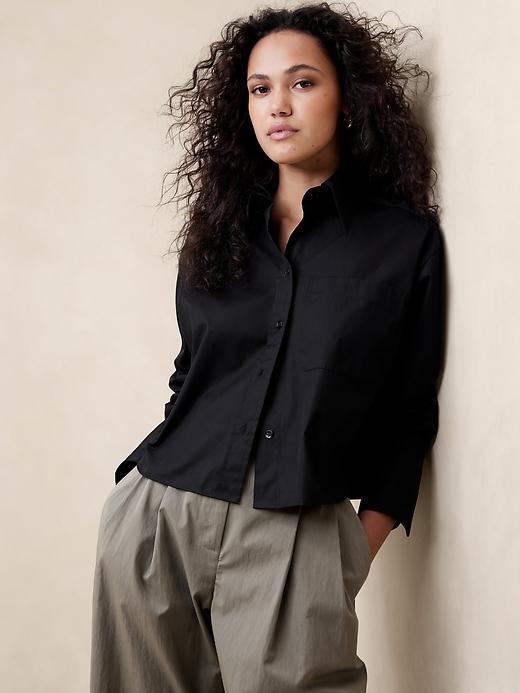 The Boxy Crop Shirt Product Image