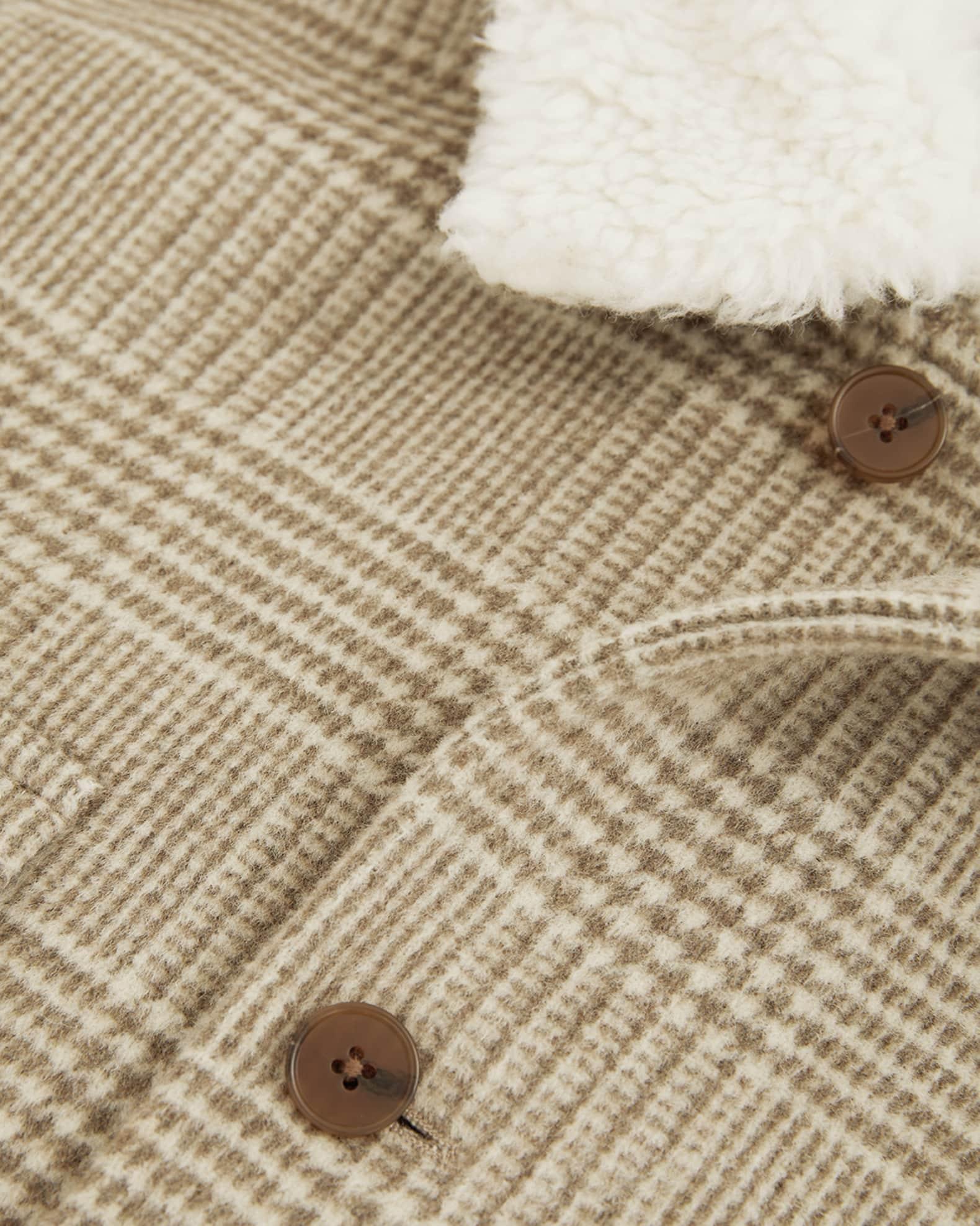 Men's Nix Wool-Blend Borg-Collar Check Overshirt Product Image