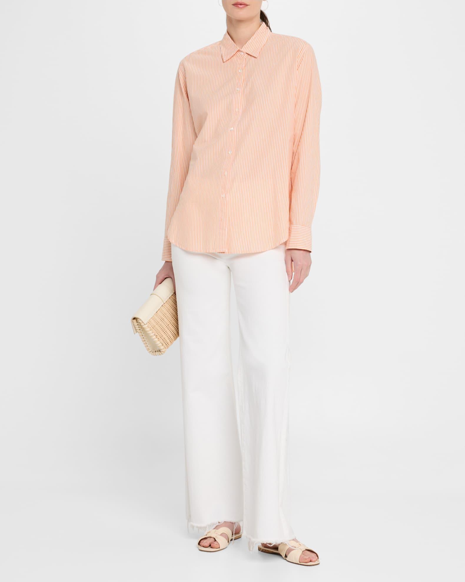 Beau Striped Button-Down Cotton Shirt Product Image