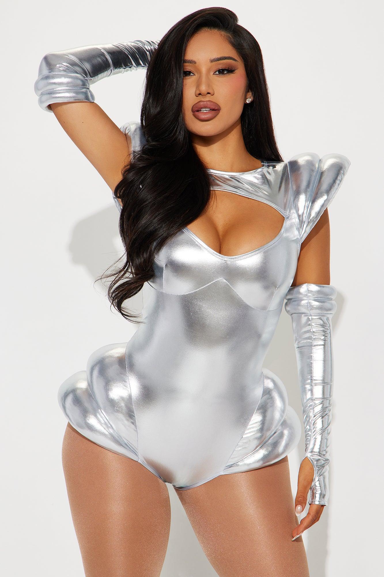 Cosmic Cutie 2 Piece Costume Set - Silver Product Image