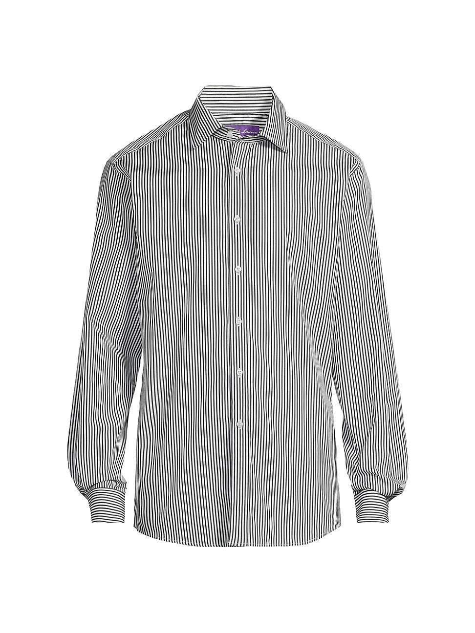 Men's Aston Striped Poplin Sport Shirt Product Image