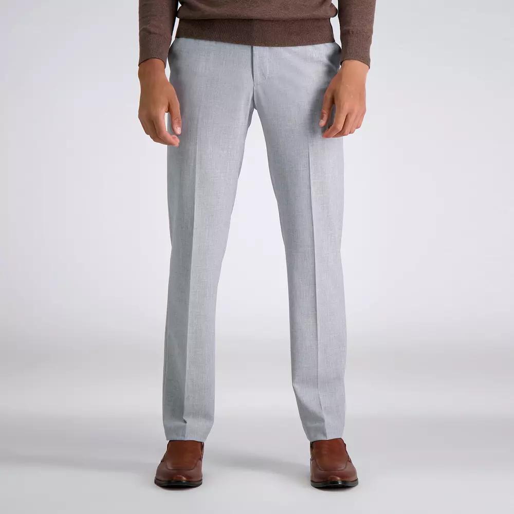 Men's J.M. Haggar Premium Slim-Fit 4-Way Stretch Flat-Front Dress Pants, Size: 32X29, Light Gray Product Image