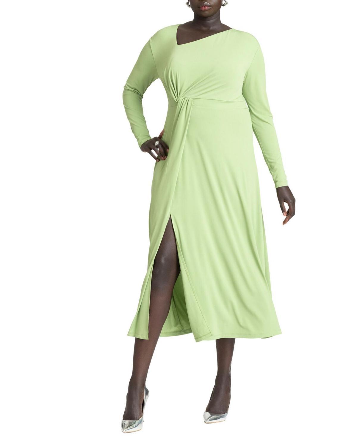 Eloquii Womens Twist Detail Fit And Flare Product Image